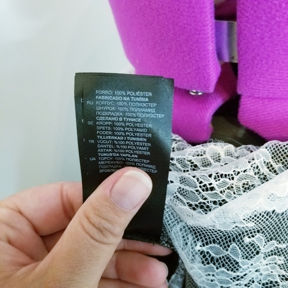 Sandro Lace Bodice / Back Tie Coctail Dress - Picture 11 of 11